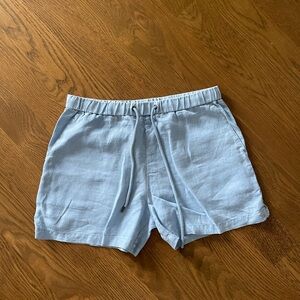 James Perse Sky Blue Linen Shorts